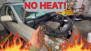 Replacing vehicle thermostat 2008 Lexus RX350 NO HEAT in car [upl. by Stempson]