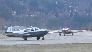 Mooney M20 Takeoff [upl. by Abigael]