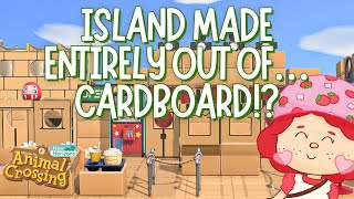 CARDBOARD Island Boxes everywhere  Island Tour  ACNH  Animal Crossing New Horizons [upl. by Anavlys]