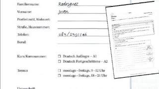 Hören Brief schreiben Formular ausfüllen A1ÖSD السمع و صياغة للرسالة ة ملأ الإسثمارة A1 Osd [upl. by Mattah]