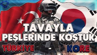 TAVAYLA PEŞLERİNE KOŞTUK TÜRKİYE vs GÜNEY KORE TURNUVASI PUBG wWitatv [upl. by Aicenad584]