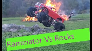 Primal RC Raminator Rock Bouncer Playing in the yard before winter comes [upl. by Wagstaff890]