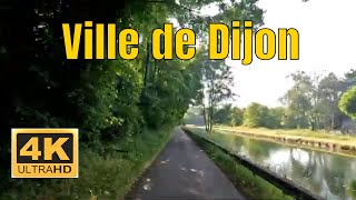 Ville de Dijon 4K  Driving French region [upl. by Eednus]