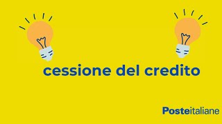 Cessione del Credito  Bonus Ristrutturazione 110  Poste Italiane [upl. by Adneram824]