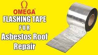 HOW TO quickly repair leaking asbestos roof using OMEGA BUTYL ALUMINIUM FLASHING TAPE I India I [upl. by Levey933]