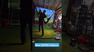 New gspro hotkeys are killer golf golfequipment diy indoorgolfsimulator garagegolf [upl. by Nicholle]