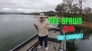 Lake Nacimiento PreSpawn Fishing a Jig and a Tiny Swimbait [upl. by Byler289]