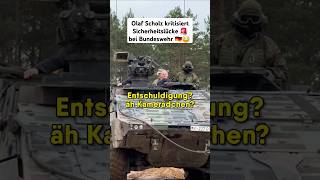 Olaf Scholz kritisiert Sicherheitslücke 🚨 bei Bundeswehr 😳 olafscholz deutschland bundeswehr lol [upl. by Gwendolyn]