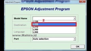 Cara Reset EPSON L220  how to reset epson l220 l360 l130 l310 l360 amp l365 printer [upl. by Amitak]