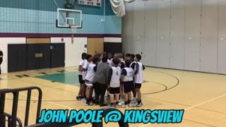 12324 John Poole  Kingsview Middle School Basketball [upl. by Lowell]