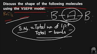 Discuss the shape of the following molecules using vsepr model  BeCl2  BCl3  SiCl4  PH3 [upl. by Fontana916]