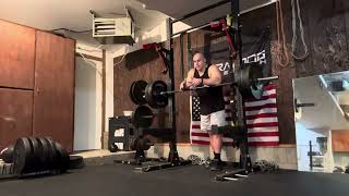 AMRAP Front Squat Zercher RDL Training Max Velocity Sprinting for Basketball Players [upl. by Yesdnil]