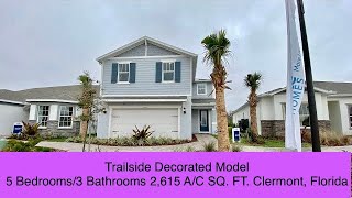 New Construction Home Clermont Florida Serenoa Lakes community Trailside Model by Pulte Homes [upl. by Sharai]