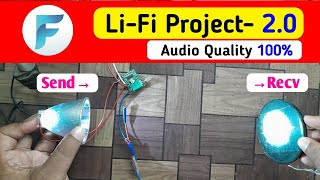 LiFi Project New Method Clear Audio Transmission over Light [upl. by Aztinad]