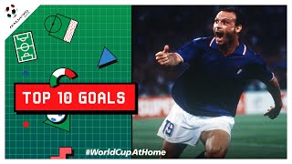 TOP 10 GOALS  1990 FIFA World Cup [upl. by Azmah]