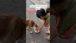 food provide to street dogs 🐕 shortsfeed humanity sad socialexperiment trending viralvideo [upl. by Hanway557]