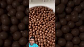 choco balls eating challenge chocolate satisfying yummy food sweet funny [upl. by Eldon]