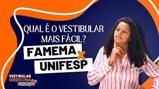 Qual é o vestibular de medicina mais fácil FAMEMA ou UNIFESP [upl. by Juli218]