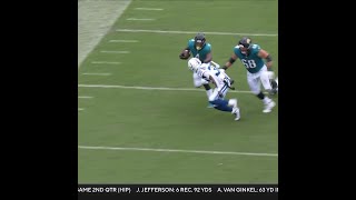 Tank Bigsby catches for a 28yard Gain vs Indianapolis Colts [upl. by Burbank]