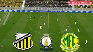 NOVORIZONTINO X MIRASSOL  AO VIVO COM IMAGENS DO BRASILEIRÃO SERIE B  DIRETO DO PES2021 [upl. by Emsmus]