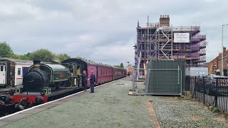 Oswestry Hertiage Railway Steam Day Standing on the line that used to run to Ellesmere  I think [upl. by Enomsed653]