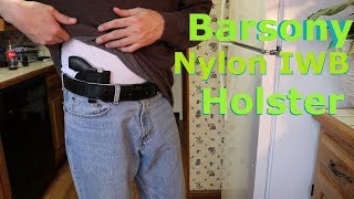 Barsony Nylon IWB Holster Review [upl. by Anah]