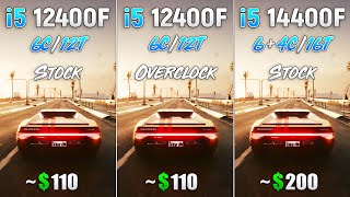 i5 14400F vs i5 12400F Stock vs i5 12400F OC  Test in 8 Games [upl. by Oicneserc]