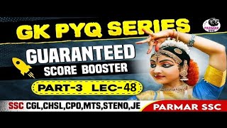 GK PYQ SERIES PART 3  LEC48  PARMAR SSC [upl. by Danette]