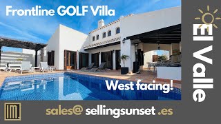 Selling Sunset Murcia Spain  Frontline Golf Villa Westfacing  El Valle Golf Resort [upl. by Adni]