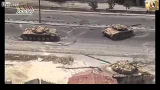 Tank Battle in Syria 150 Dead FSA Terrorists [upl. by Constantino]