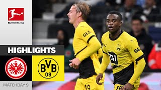 TripleComeback From BVB  Frankfurt  Dortmund 33  Highlights  Matchday 9 – Bundesliga 202324 [upl. by Alyaj820]