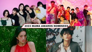 MAMA Awards 2023 Nominees List [upl. by Sorazal412]