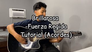 BrillarosaFuerza Regida Tutorial Guitarra [upl. by Munshi707]