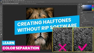 How to Create Halftones in Photoshop for Screen Printing Without Using Rip Software [upl. by Nihhi23]