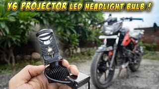 Y6 LED mini Projector for Motorcycle amp Car  Y6 H4 mini [upl. by Einyaj243]