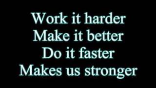 Daft PunkHarder Better Faster Stronger Lyrics [upl. by Ariek320]