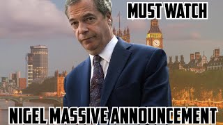 Shocking NewsNigel Farage Has Made A Massive Announcementnews british latest uk [upl. by Acisej]