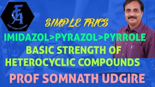 BASIC STRENGTH OF PYRROLE PYRAZOLE AND IMIDAZOLE [upl. by Akihdar]