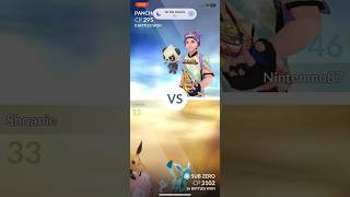 Pokémon Go  OLS Glaceon Vs Pancham Gym Battle Shorts [upl. by Solorac79]