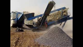 puzzolana 250 tph mobile crusher aggregate [upl. by Trudi]