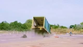 Crash Test Month Truck Hitting A Bollard [upl. by Schmitt]