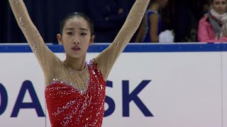 Hongyi CHEN CHN Ladies Free Skating GDANSK 2017 [upl. by Artsa]