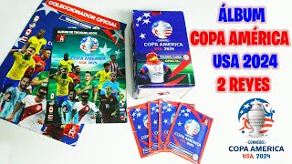 Copa América USA 2024 de 2 REYES Nueva colección CARDS  Unboxing Minos [upl. by Nonnahsal914]