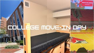 COLLEGE MOVE IN DAYfreshman year  BSU UnpackingCleaning Dorm Tour [upl. by Acus]