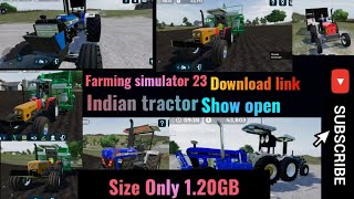 fs 23 indian tractor mod apk download Link simulator 23 indian tractor [upl. by Arries97]