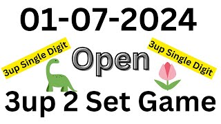 3up Single Digit 01072024  3up 2 Set Game Pair Touch Thailand Result Today Thai Lottery Sure Tips [upl. by Knowling]