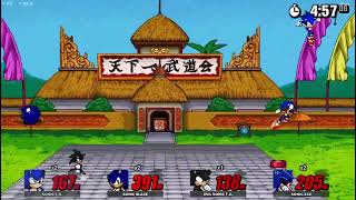 SSF2 Sandbox Sonic Frontiers Vs Sonic Black Vs Evil Sonic Vs Sonicexe Stamina Mode [upl. by Derej]