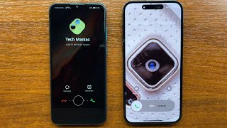 Huawei Y6P EMUI 10 vs iPhone 14 PM iOS 17 Dialers Incoming Calls Huawei Tune vs Reflection 2023 Ring [upl. by Esmerolda]