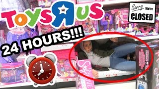 HIDING OVERNIGHT IN TOYS R US ⏰ 24 HOUR FORT CHALLENGE 😮 [upl. by Ashatan]