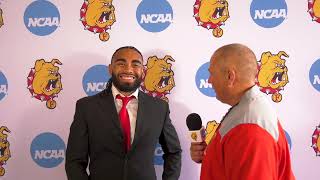 Ferris State Football GLIAC Media Day  Sefa Saipaia Interview [upl. by Cerellia]